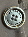 Pre Loved Burberry Black Trench Coat, Fox Fur Trim, Detachable Padded Gilet UK10 (excellent)