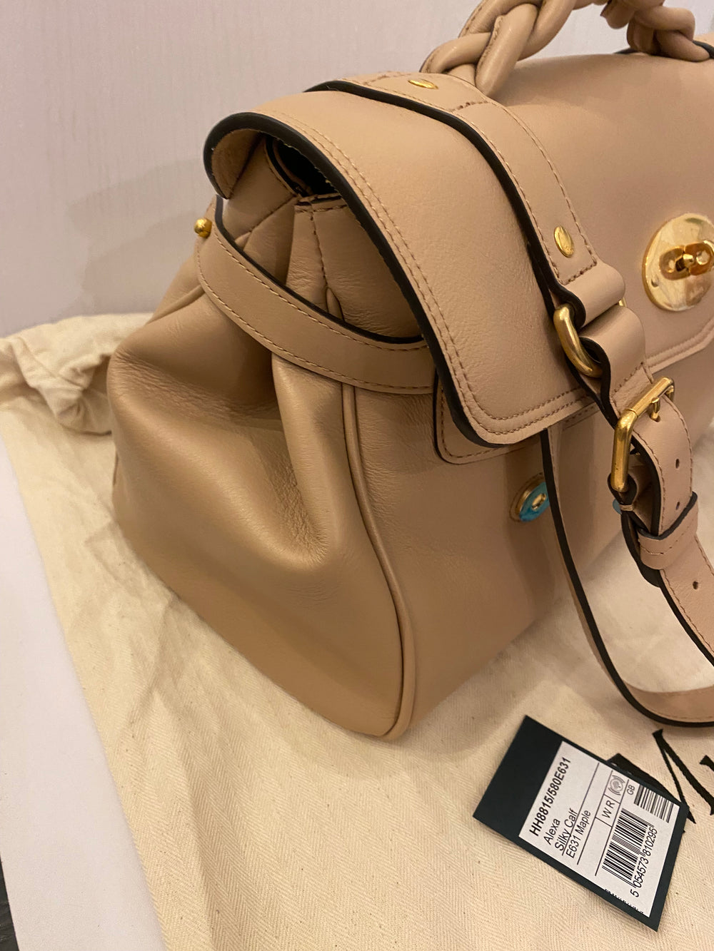 Pre Loved Mulberry Alexa in Maple Silky Calf Leather (as new) **reserved JW**