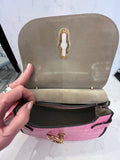 Pre Loved Mulberry Amberley in Pink Embossed Leather & Floral Twilly