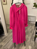 Preloved Roksanda Adyn Cerise Pink Silk Dress UK14 (new)