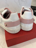 Pre Loved Valentino Backnet Perforated Leather Trainers UK 5.5