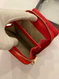 Pre Loved Mulberry Red Leather Purse/Card Holder