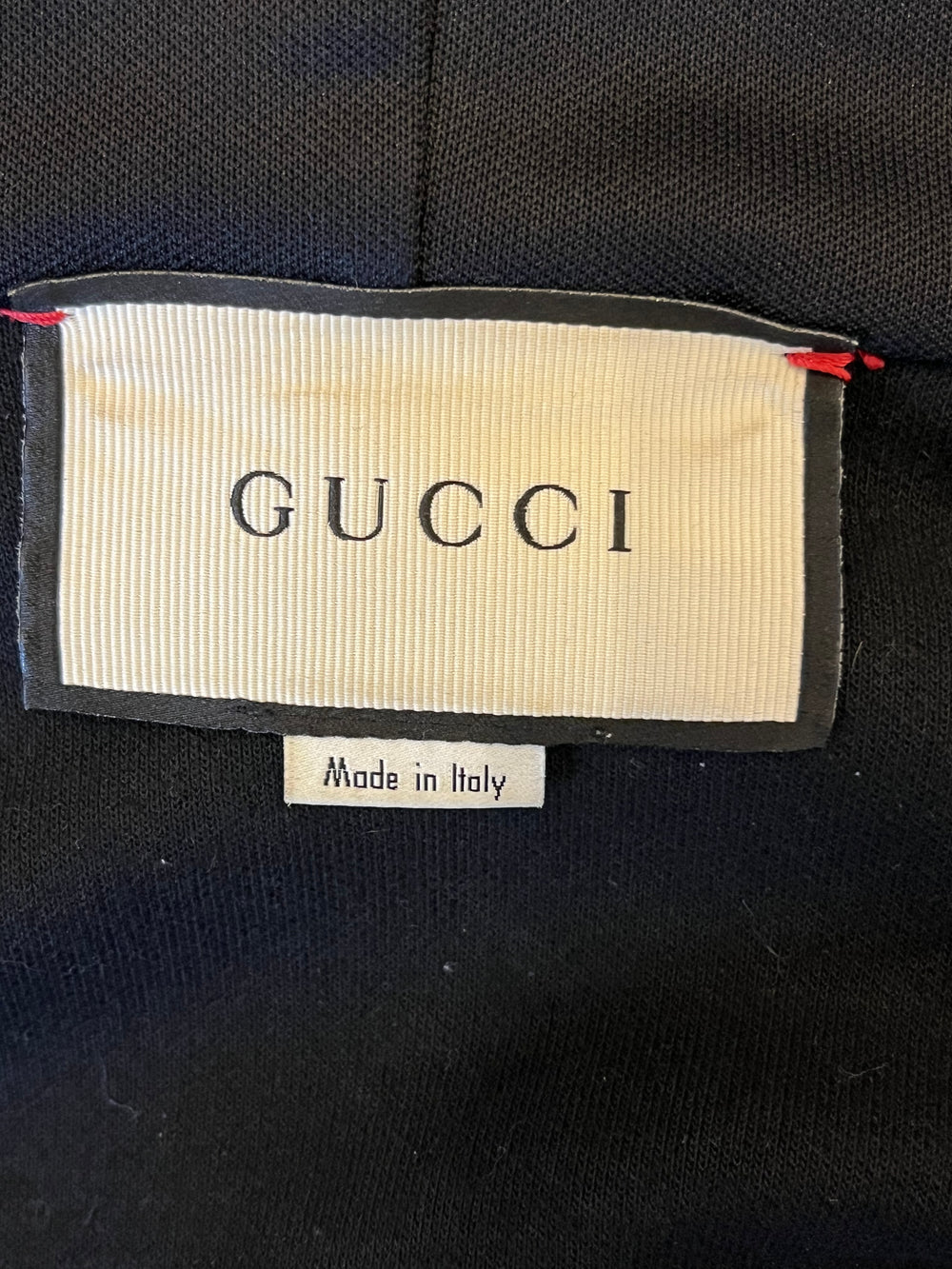 Pre Loved Gucci Track Hoodie Jacket with Crystals on sleeves (excellent)