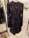 Pre Loved Alexander McQueen Feather Print Wool Dress uk12 (new)