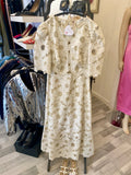 Pre-Loved Sandro Cream Lace dress UK8
