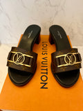 Pre Loved Louis Vuitton Monogram Lock It Mules UK 4