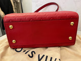 Pre Loved Louis Vuitton Trocadero Bag in Red Empreinte Leather (matching purse listed separately)