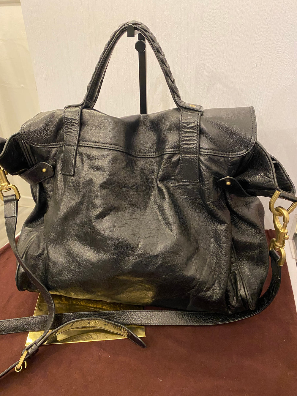 Pre Loved Mulberry Alexa in Black Leather