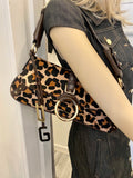 Pre Loved Vintage Dolce & Gabbana Leopard Baguette (excellent)