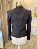 Dolce & Gabbana Pinstripe Jacket With Flower Lapel IT 40 (UK 8/10)
