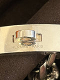 Hermes Kelly Gourmette Silver Bracelet