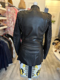 Barbara Bui Black Leather Jacket Size FR 38 UK 10