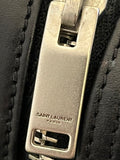 Saint Laurent Heidi Slimane City Backpack in Black Crinkle Leather
