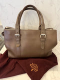 Pre Loved Mulberry Double Zipped Bayswater in Taupe