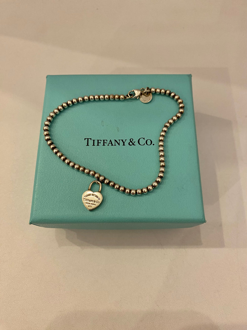 Pre Loved Tiffany & Co Return to Sender Silver Heart Bracelet