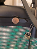 Hermes Herbag Zip 31 in Blue Saphir, Menthe and Criss Viking Toile With Hunter Leather