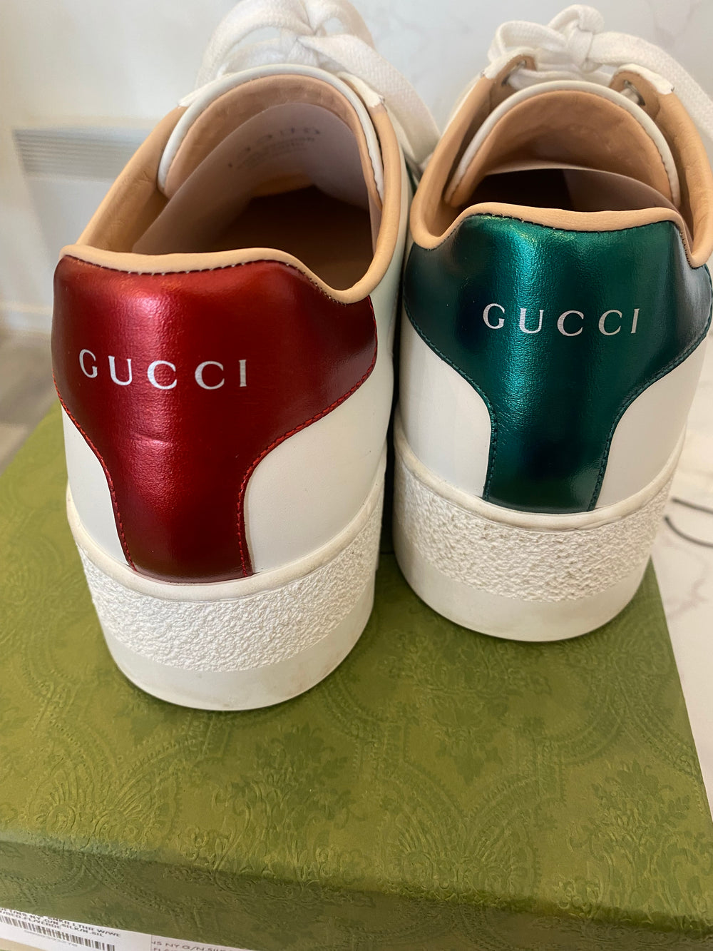 Gucci Ace Embroidered Platform Sneakers UK6.5 (fit uk7) (excellent)