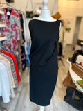 Pre Loved Jil Sander Asymmetrically Draped Dress UK10