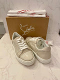 Pre Loved Christian Louboutin Vierissima Orlato Sneakers Cream UK 6 (new)