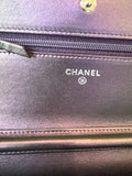 Chanel Wallet on Chain in Iridescent Purple Leather