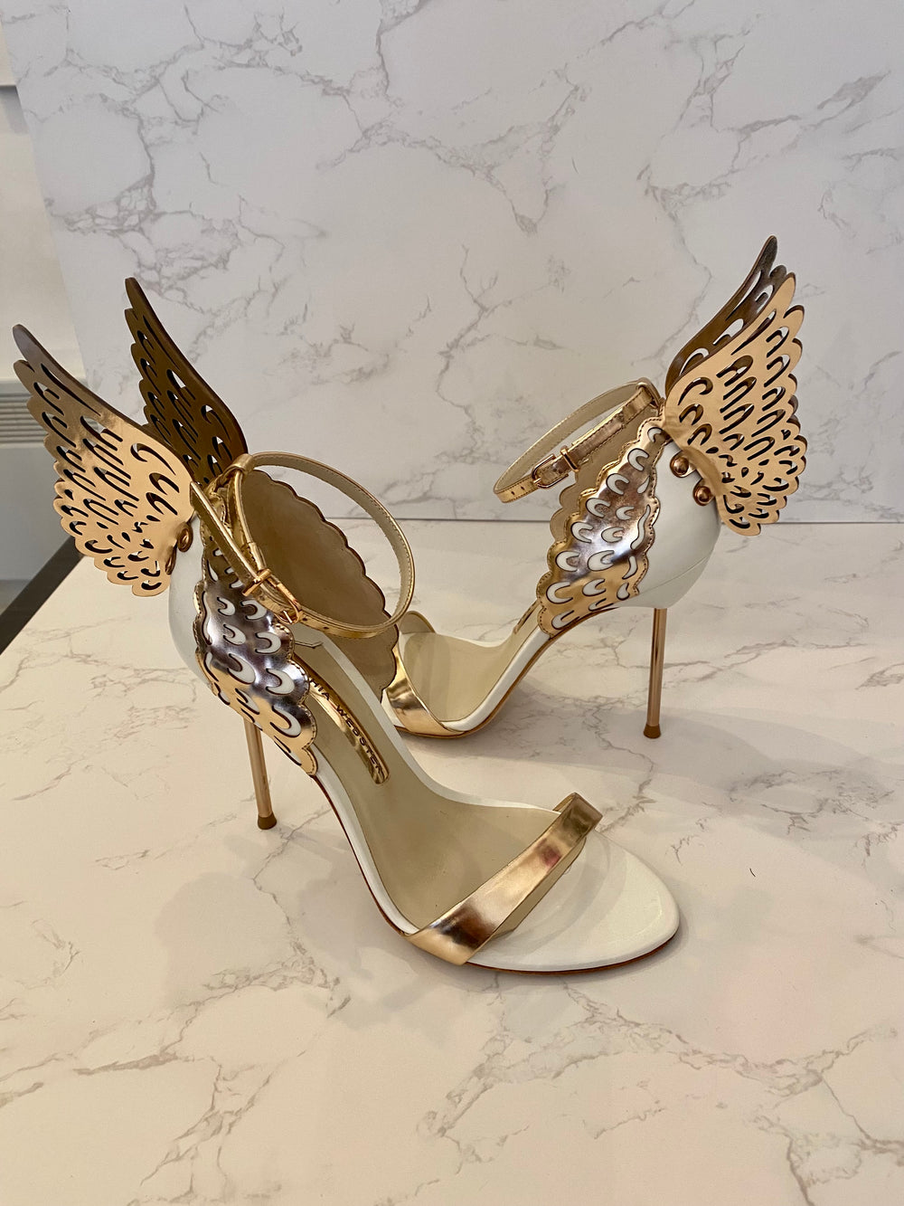 Pre Loved Sophia Webster Chiara butterfly Heels uk4