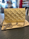 Louis Vuitton Coussin Pochette Crossbody in Gold Mettalic