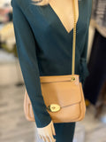 Pre Loved Mulberry Darley in Sable Leather with Gold Chain Strap (excellent)