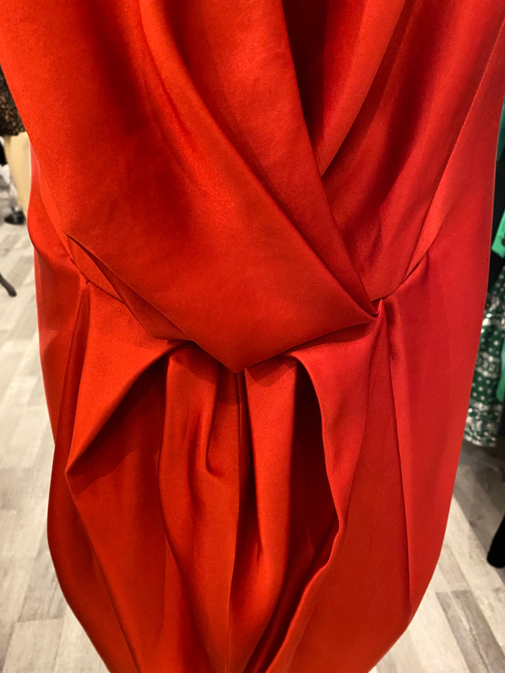 Pre Loved Lanvin Red Low Back Dress uk12