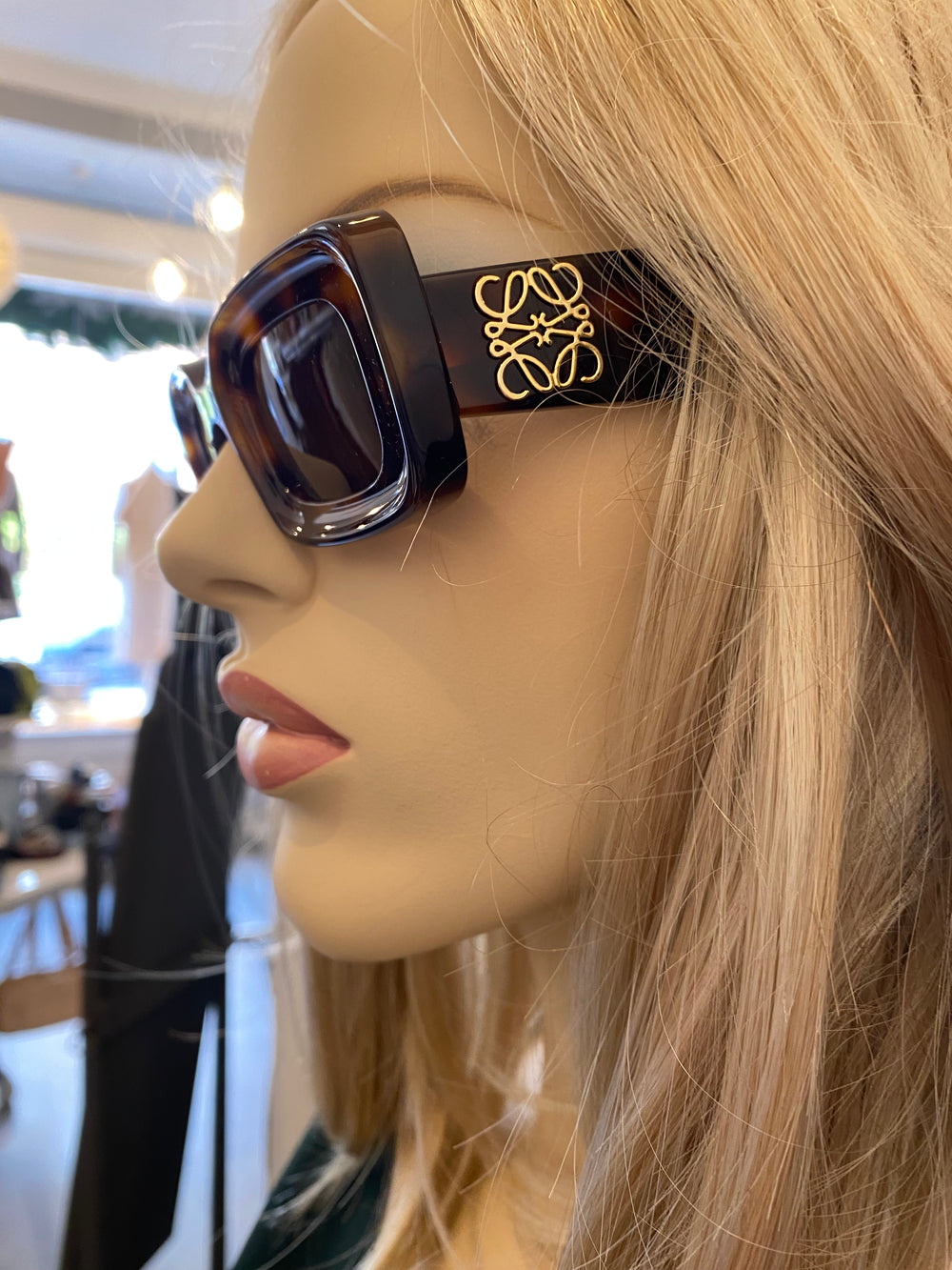 Pre Loved Loewe Square Tortoishell Anagram sunglasses (as new)