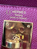 Pre Loved Hermes Kelly 28 in Epsom Tosca Leather With Gold Tone Hardware (new special order)