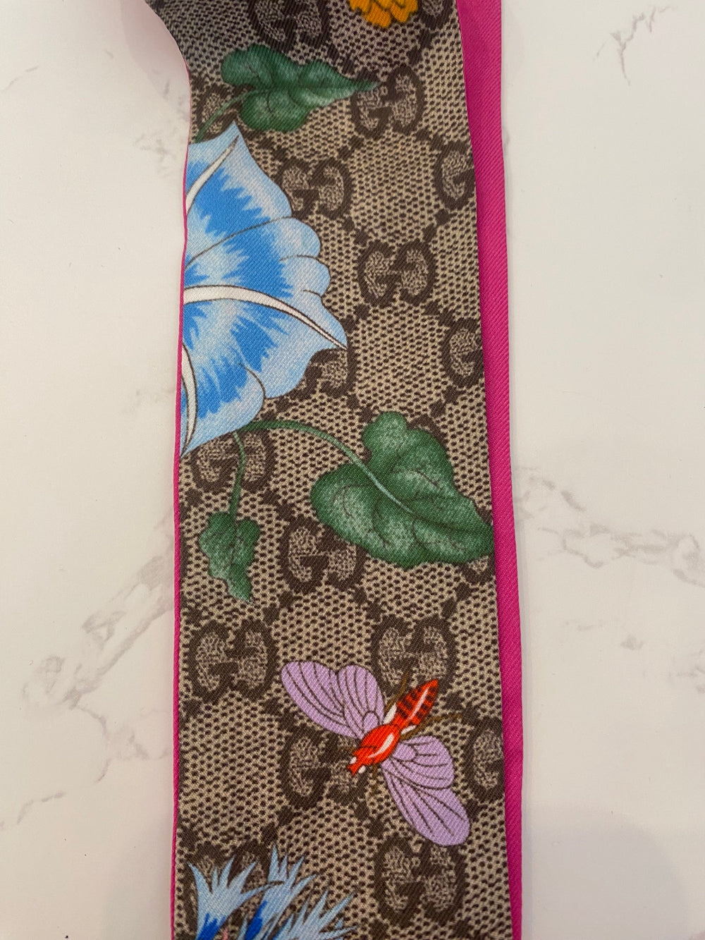 Pre Loved Gucci GG Flora Silk Neck Tie (excellent)