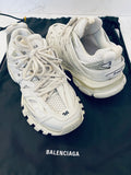 Pre Loved Balenciaga Track Sneakers in White UK 3