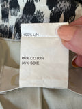 Pre Loved Chloe Linen Leopard Print Coat UK12