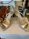 Jimmy Choo Azia Glitter Heels UK 4.5