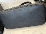 Pre Loved Chanel Vintage Medallion Tote in black caviar leather,