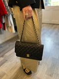 Chanel Classic Flap Bag 2023 in Black Caviar Leather