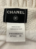 Pre Loved Chanel Ivory Boucle Jacket size 36 uk8