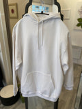 Balenciaga Oversized White Hooded Sweatshirt Size X-Small