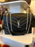 Pre Loved Yves Saint Laurent Medium Lou Lou Bag in Black - Excellent