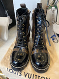 Louis Vuitton Star Trail Ankle Boots Black Leather & Monogram UK 7 (new)
