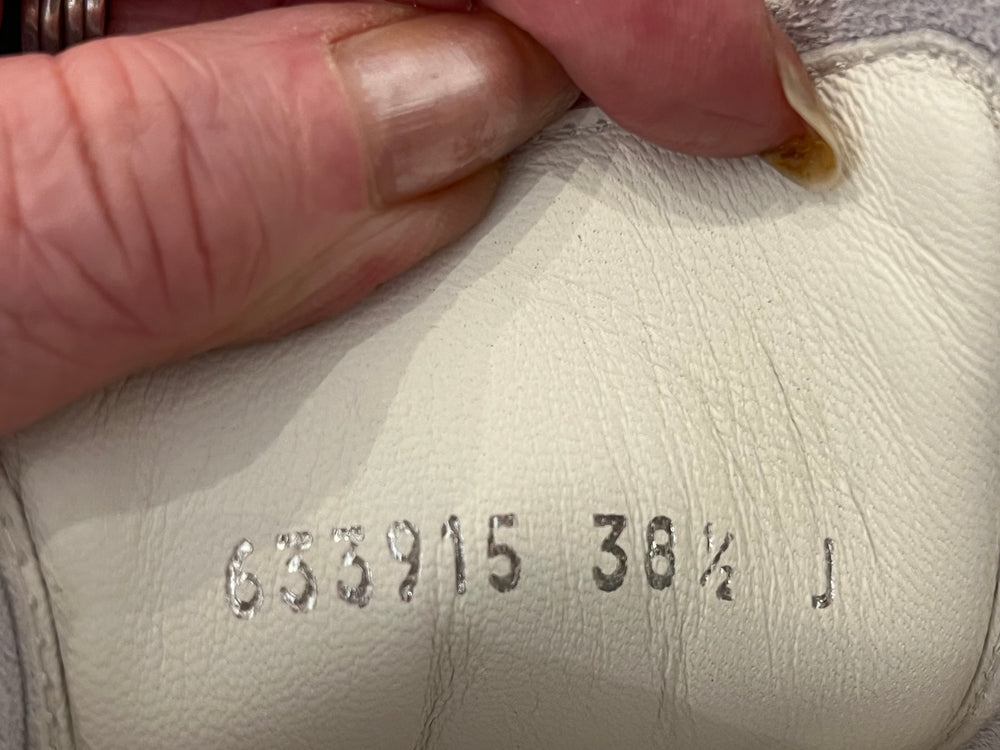 Pre Loved Alexander McQueen Oversized White Trainers with Pink Accents UK 5.5 (new)