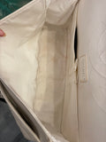 Pre Loved Chanel 2.55 Re-issue flap bag in cream embossed leather with matching purse