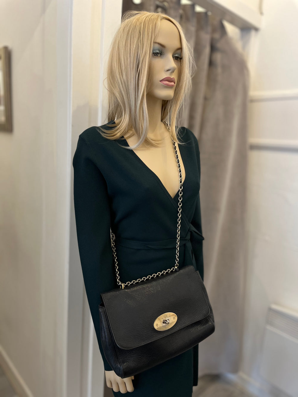 Pre Loved Mulberry Medium Lily in Black