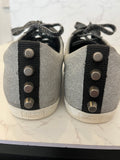 Pre Loved Gucci Silver Glitter Bambi Low Top Sneakers - Size 5