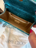 Pre Loved Jimmy Choo Candy Clutch Bag in Turquoise