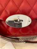 Pre Loved Mulberry Small Darley in Quitled Scarlet Red Leather (new)