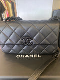 Preloved Chanel So Black My Everything Bag in Caviar Leather (excellent)