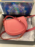 Pre Loved Aspinal of London Small Stella Satchel in Deep Rose - As New