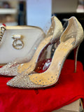 Pre Loved Christian Louboutin Degrastrass PVC 100 Specchio Heels - UK 5.5
