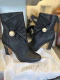 Jimmy Choo Bethany Boots Pearl Detail U.K. 4